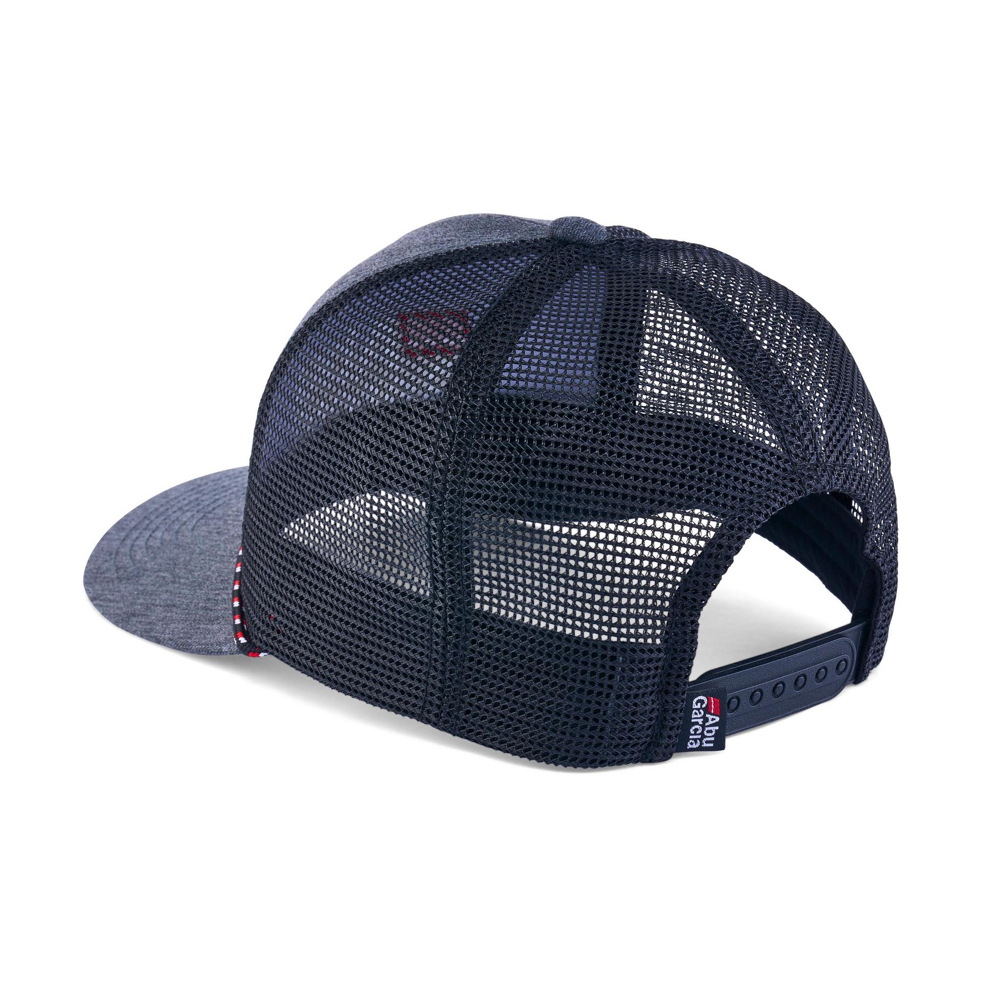 abu-garcia-stacked-logo-casquette-trucker-grise-chin-e-corde image 4