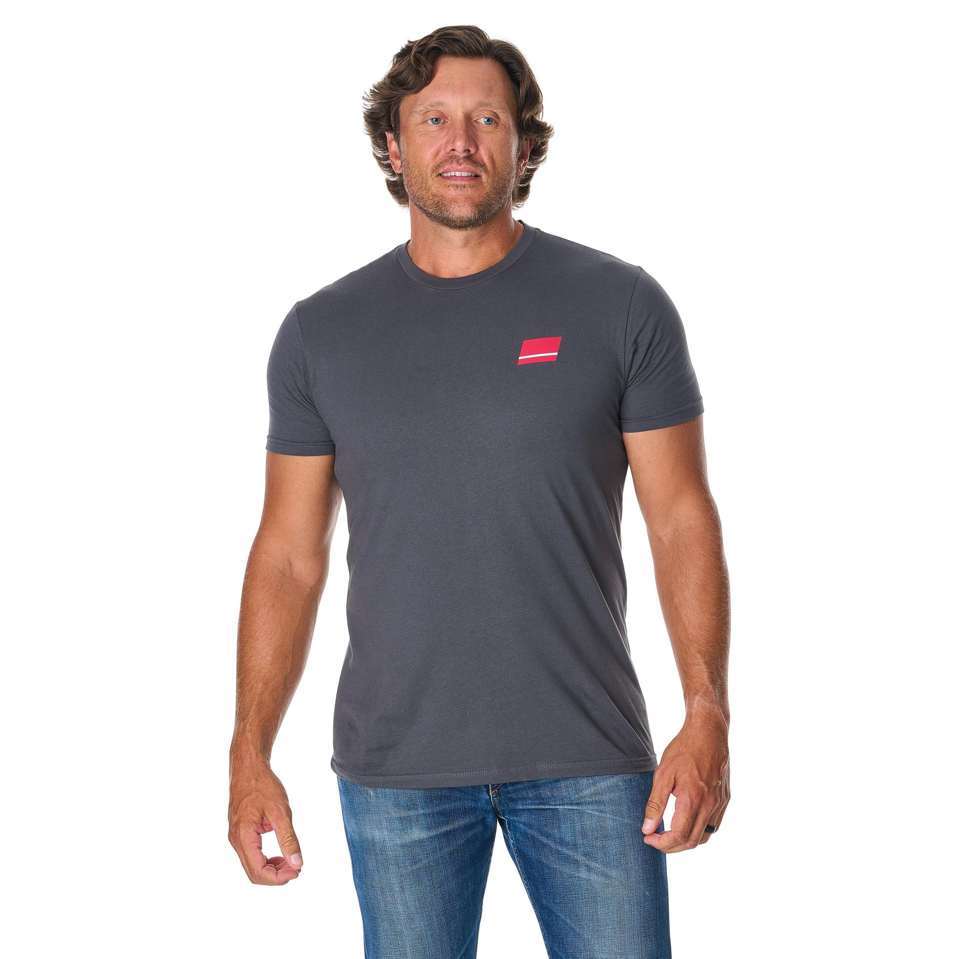 abu-garcia-stacked-t-shirt-logo-coton-noir-ou-gris image 2