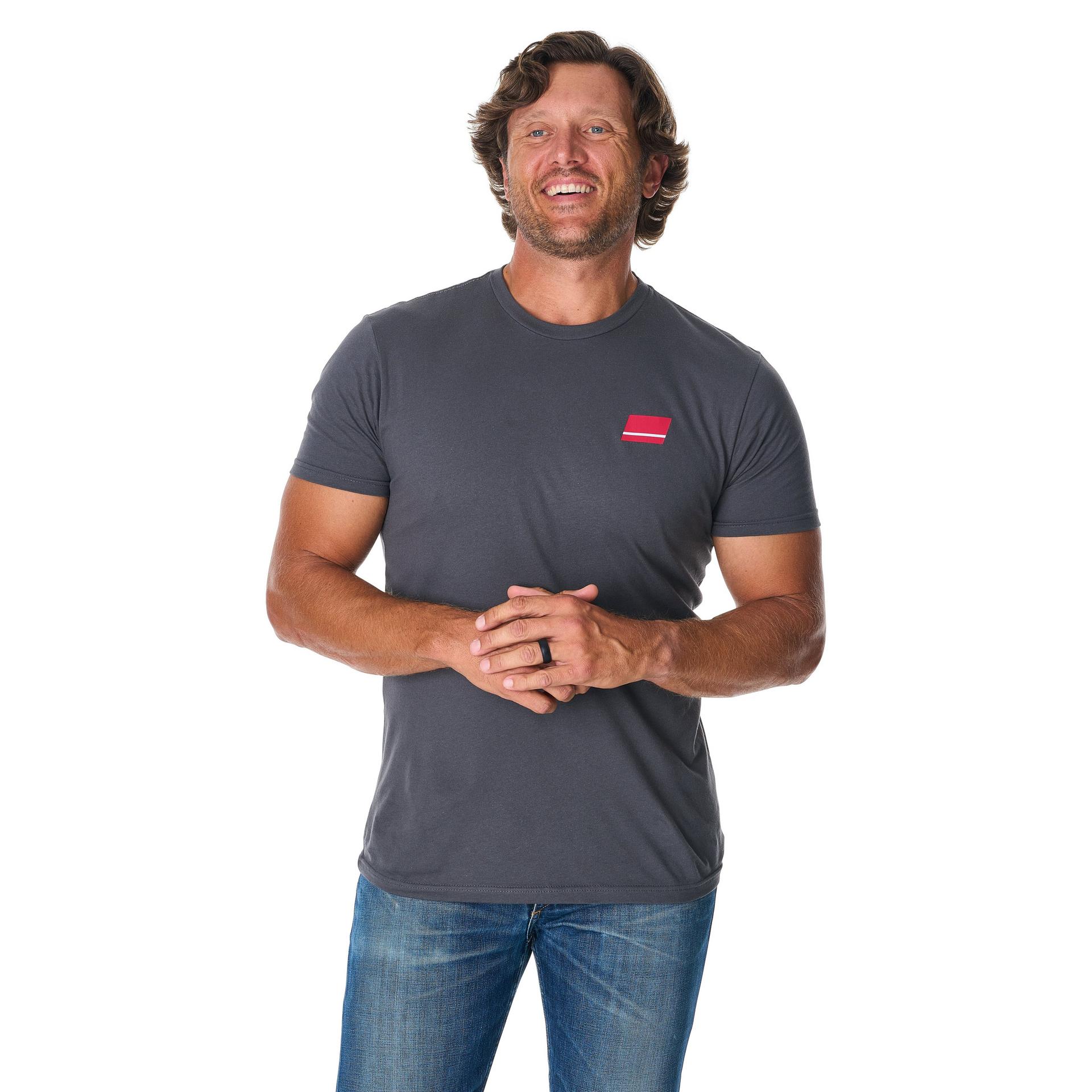 abu-garcia-stacked-t-shirt-logo-coton-noir-ou-gris image 6