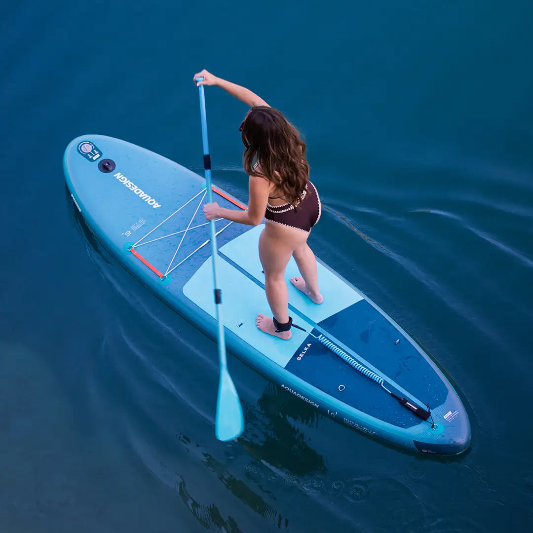 aquadesign-selka-10-pack-sup-gonflable-convertible-kayak-bleu image 2