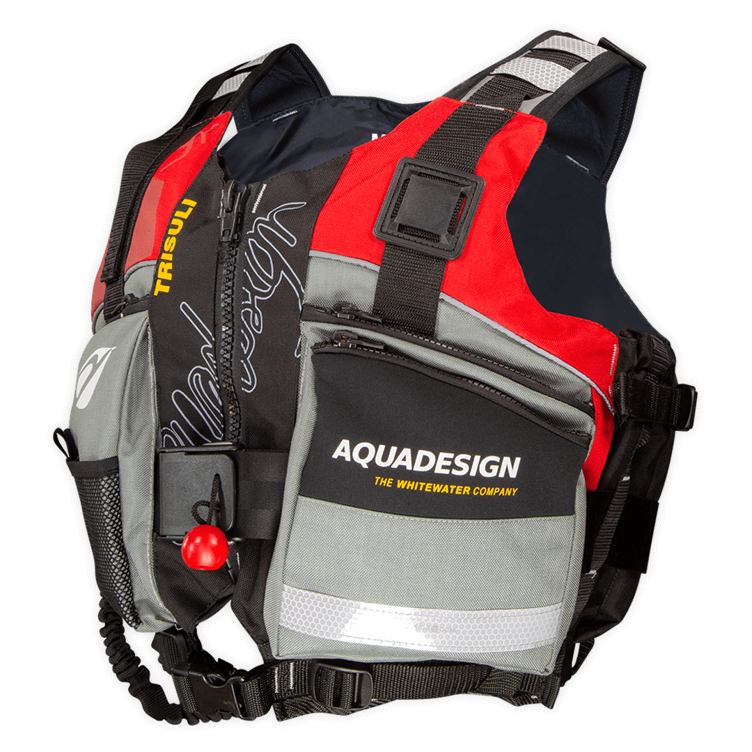 aquadesign-trisuli-70n-gilet-flottabilit-guide-rouge-m-l image 1