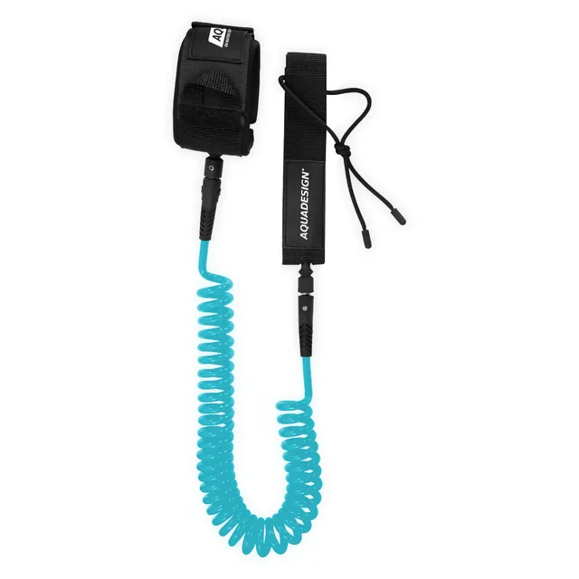 aqua-design-10-leash-paddle-spiral-bleu-cyan image 1