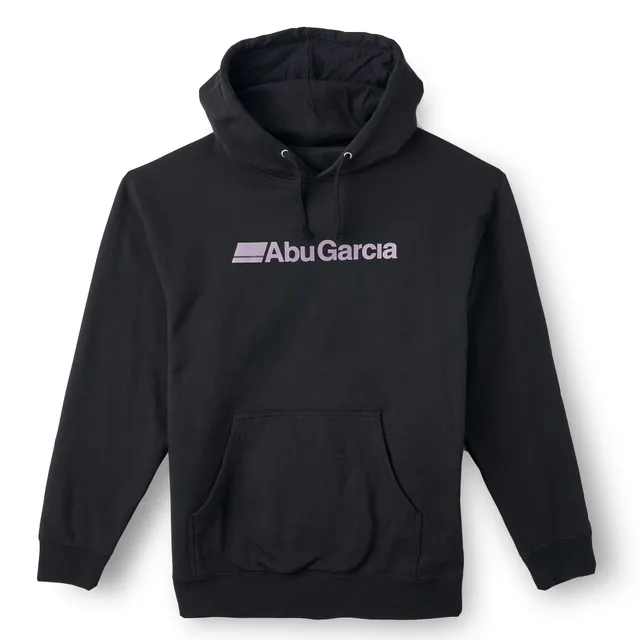 abu-garcia-sweat-capuche-molleton-noir-logo-avant image 1