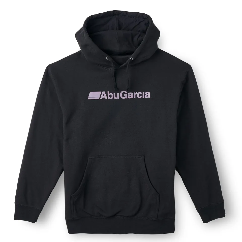 abu-garcia-sweat-capuche-molleton-noir-logo-avant image 1