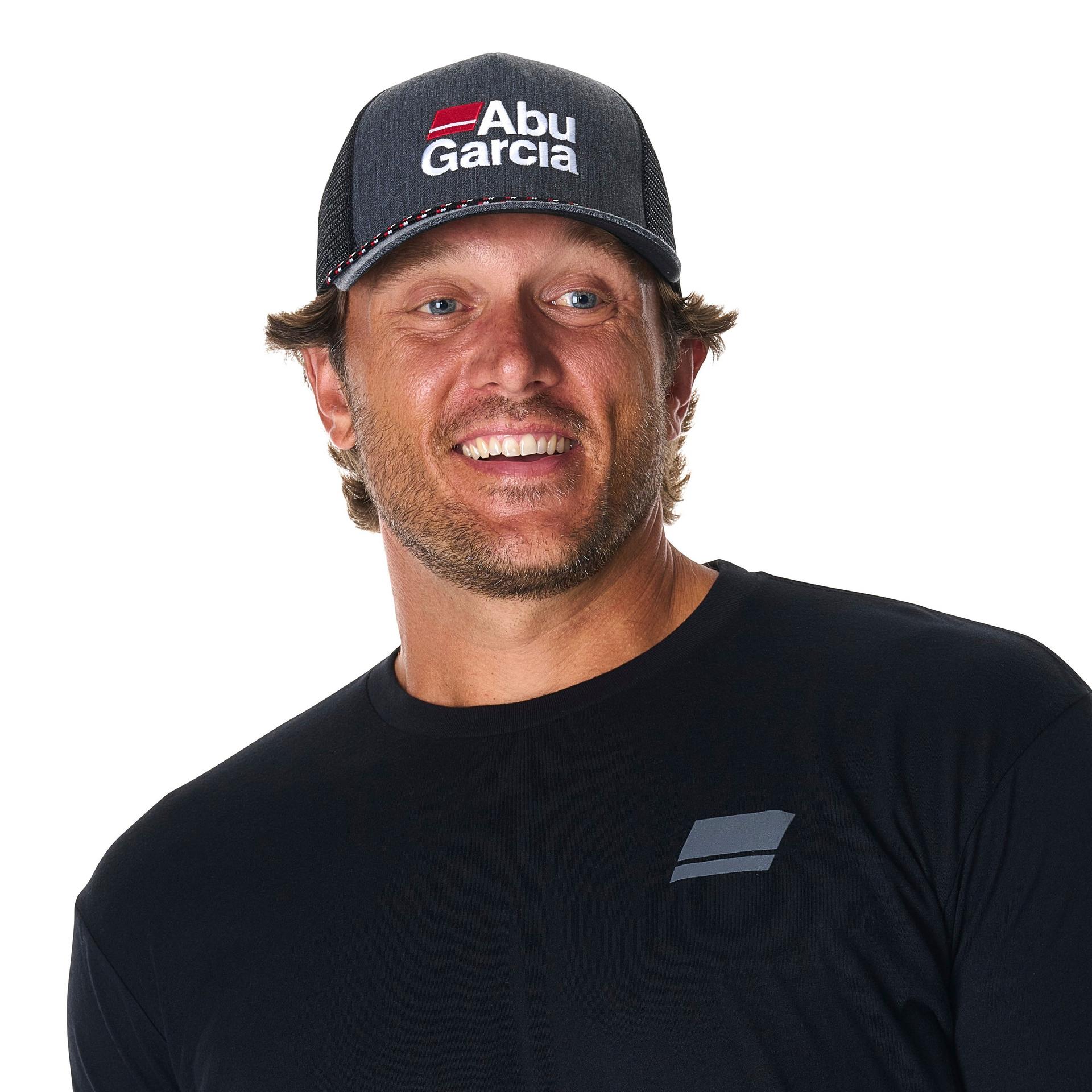 abu-garcia-stacked-logo-casquette-trucker-grise-chin-e-corde image 5