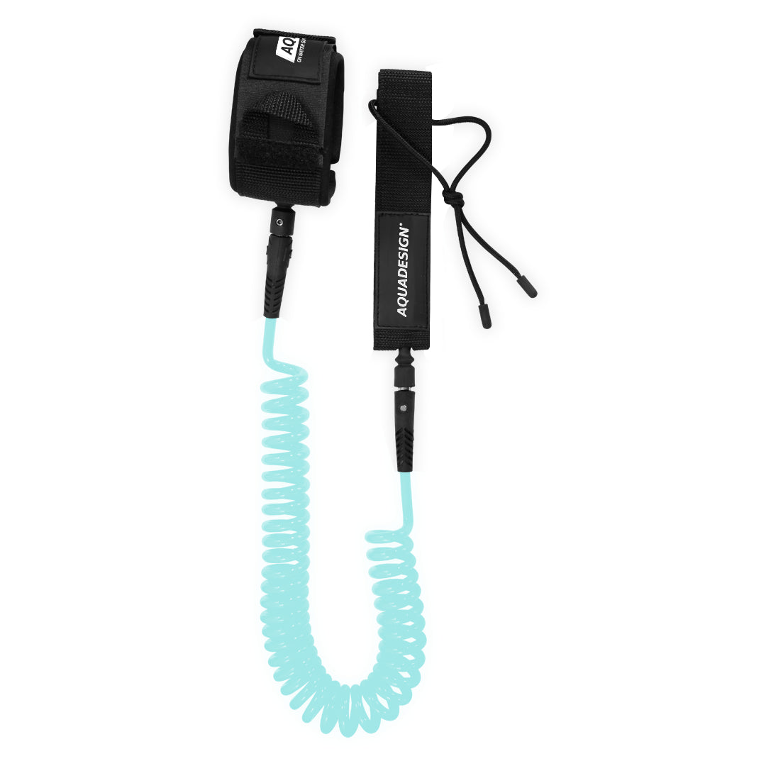 aqua-design-10-leash-paddle-spiral-bleu-cyan image 2