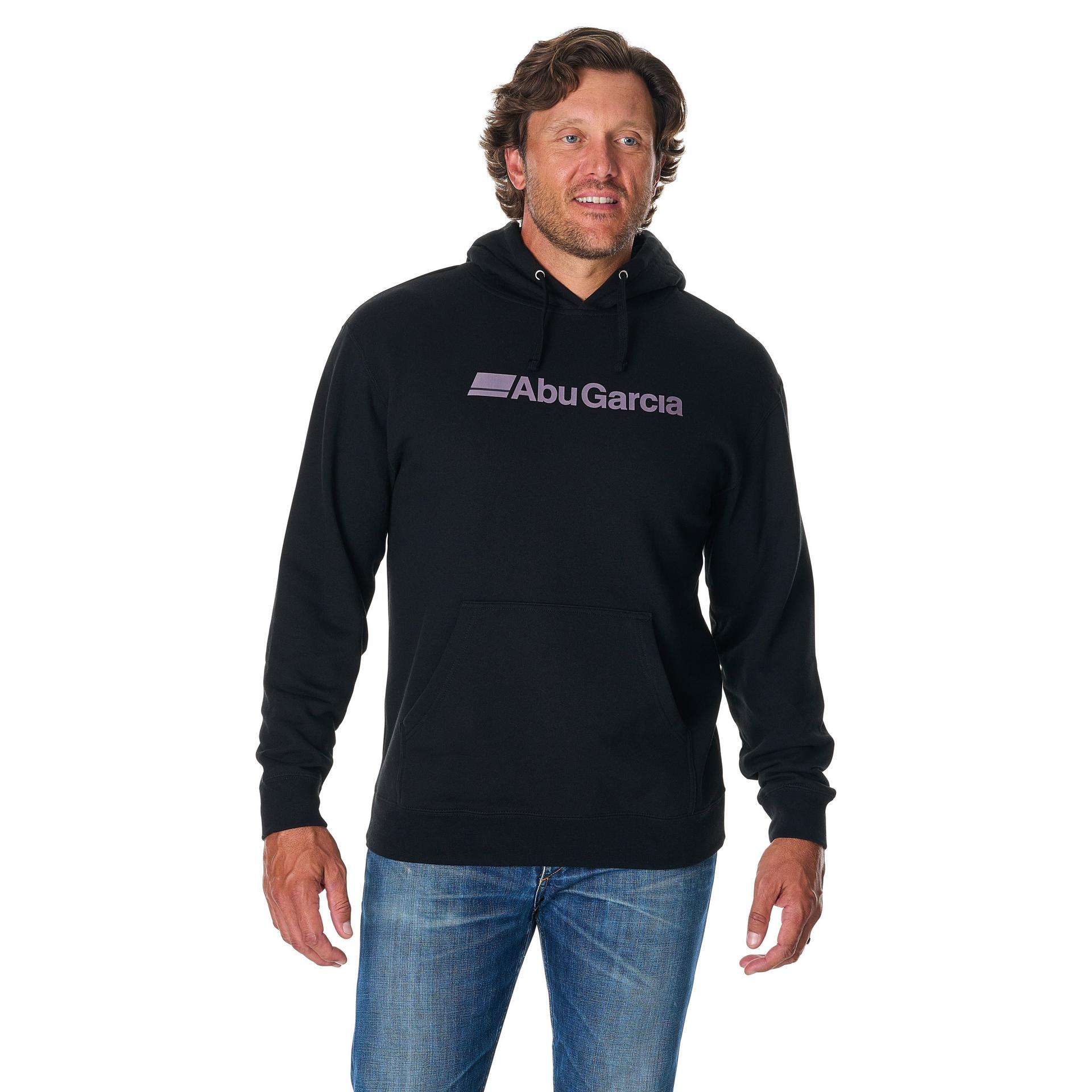 abu-garcia-sweat-capuche-molleton-noir-logo-avant image 6
