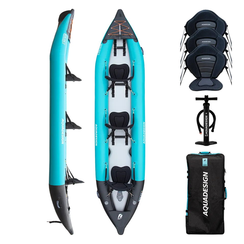 aquadesign-koloa-400-kayak-gonflable-3-places-pvc-dropstitch image 1