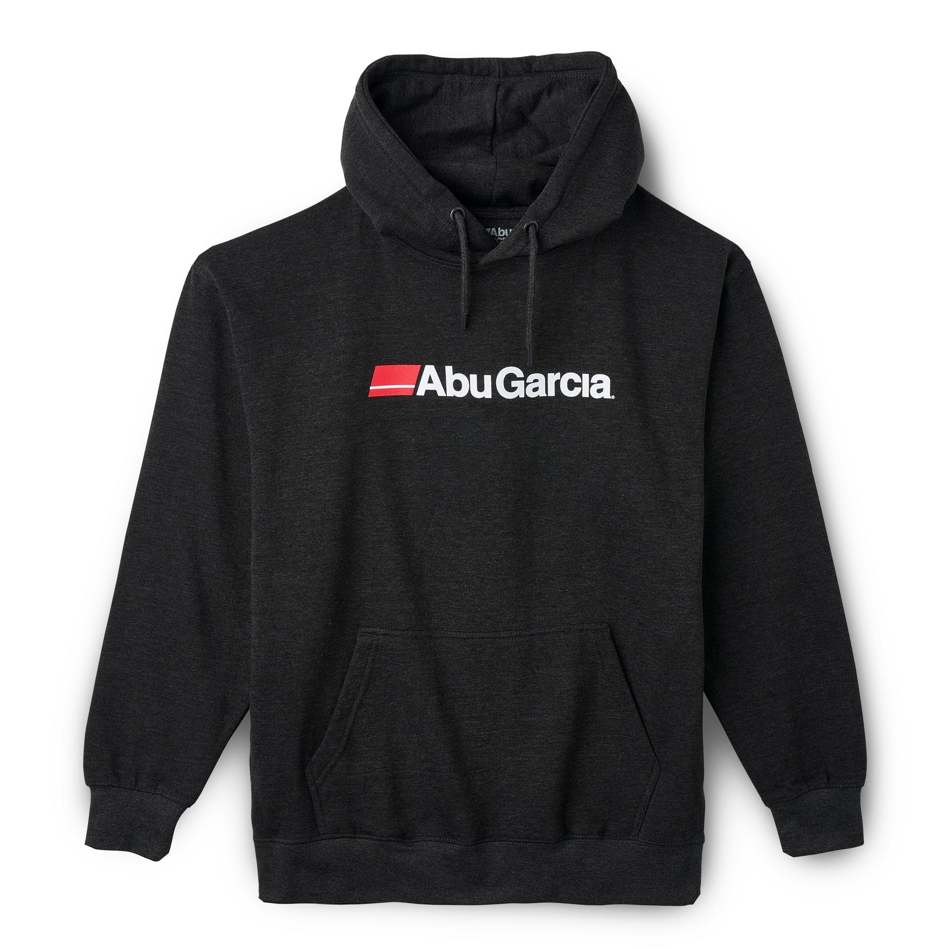 abu-garcia-sweat-capuche-molleton-noir-logo-avant image 2