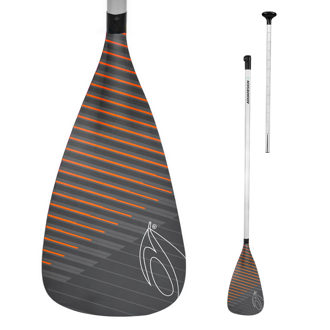 aquadesign-instinct-orange-pagaie-sup-r-glable-2-parties-alu image 1